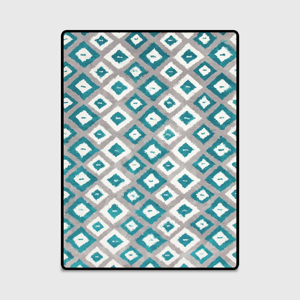 Žalia Mėlyna abstrakčių Geometrinių kambarį kilimas Šiaurės šalių šiuolaikinės grindų kilimėlis šviesos prabangių namų žurnalinis staliukas, kilimas Plotas Kilimas už Kidroom