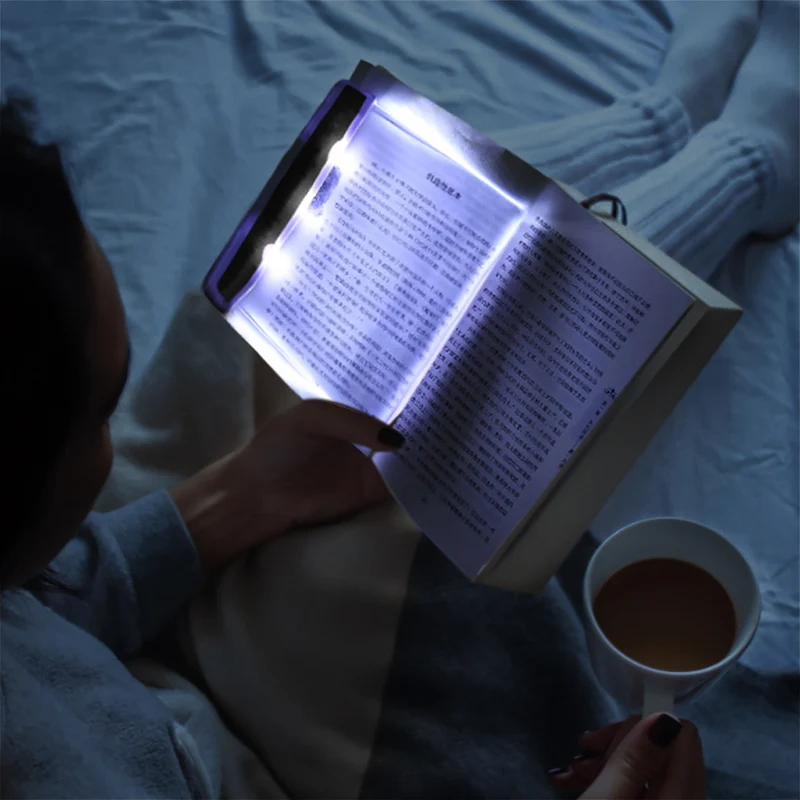 Nešiojamų LED Knygų Skaitymo Šviesos, Plokštieji Skydelis Naktį Skaitymo Šviesos Lempos