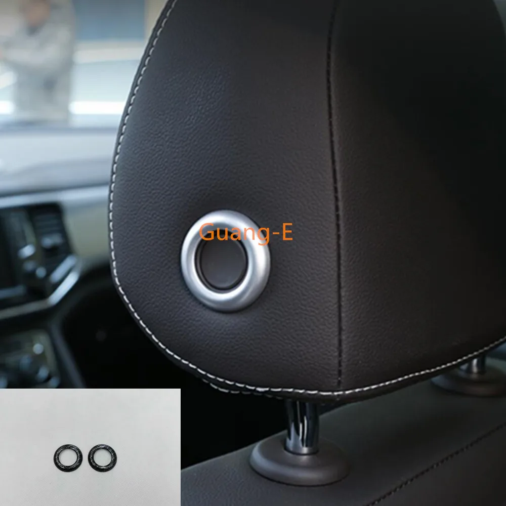 Automobilio sėdynės galvos atrama galvai pagalvę reguliavimo mygtuką padengti apdaila VW Teramont Sharan 2016-2019 & Bora CC Sagitar 2019 &T-Roc 2018
