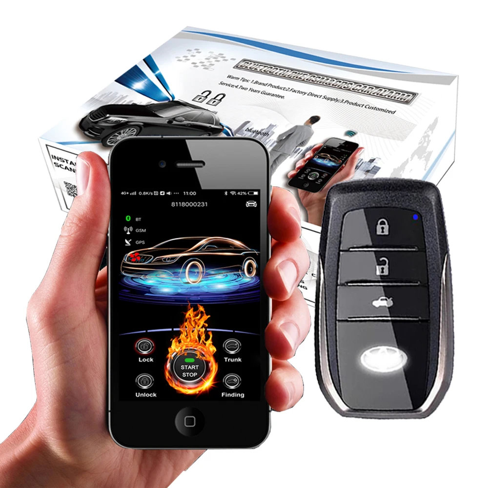 Cardot 2g naujas gps automobilių signalizacijos sistemos Stumti Mygtuką Pradėti imobilizavimo Nuotolinio Starter 