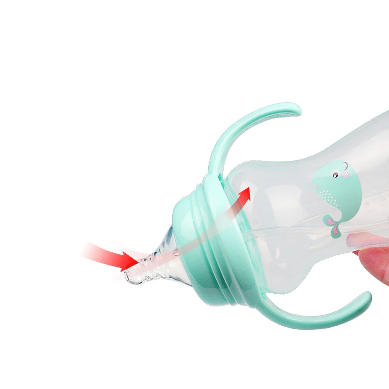 NAUJAS Baby kūrybos plačiai burnos PP 180ML pieno miltelių buteliuko maitinti kūdikį vandens butelis Dviguba rankena išlenkta taurės saugus ir netoksiškas