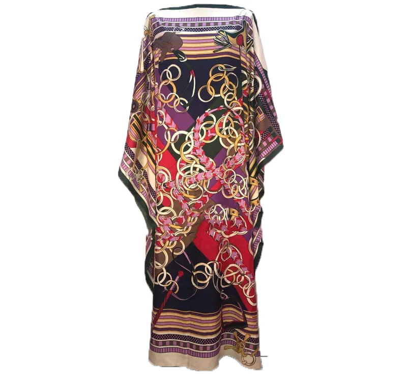 Tradiciniai Spausdinti Malaizijos Musulmonų Moterų Abaja Suknelė Batwing Rankovės Kuveitas bohemijos Šilko Kaftan Suknelė už šalis