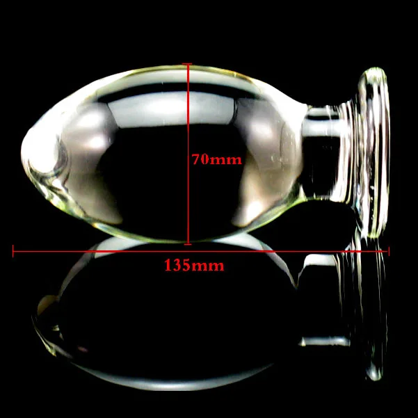 Super didelis 70mm stiklo analiniai kamuoliukai butt plug sekso produktai expander išangę masturbator dilator didelis buttplug žaislai moteris