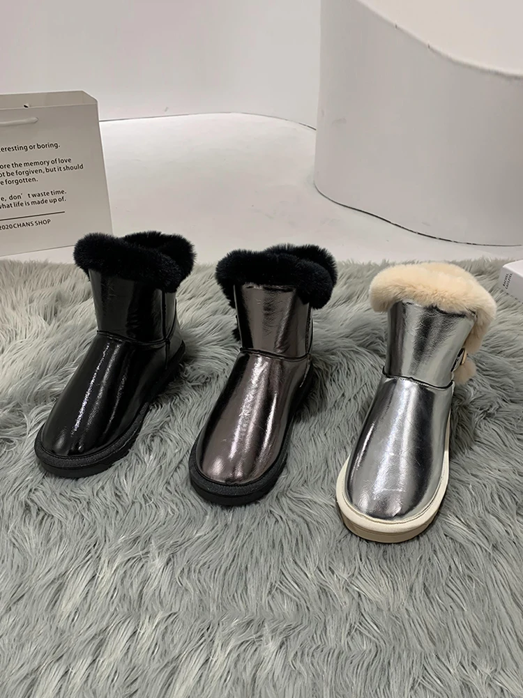 Sniego batai batai moterims 2020 naujas žiemos mados atsitiktinis plius aksomo, šiltas, atsparus vandeniui neslidus medvilnės batai