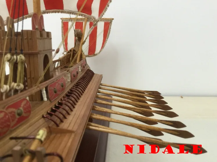 Klasikinių medinių Plaukti laivu modelio rinkinio Masto 1/50 senovės Romos laivų modelis
