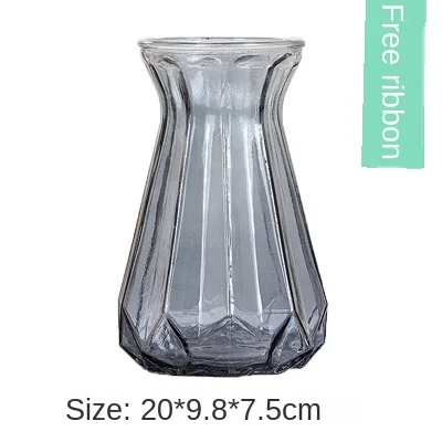 Skaidraus Stiklo Vaza, Džiovintų Gėlių kompozicijų Augti Vandenyje Stiklo Butelis Kambarį Kūrybos Hipster Apdailos Gėlių