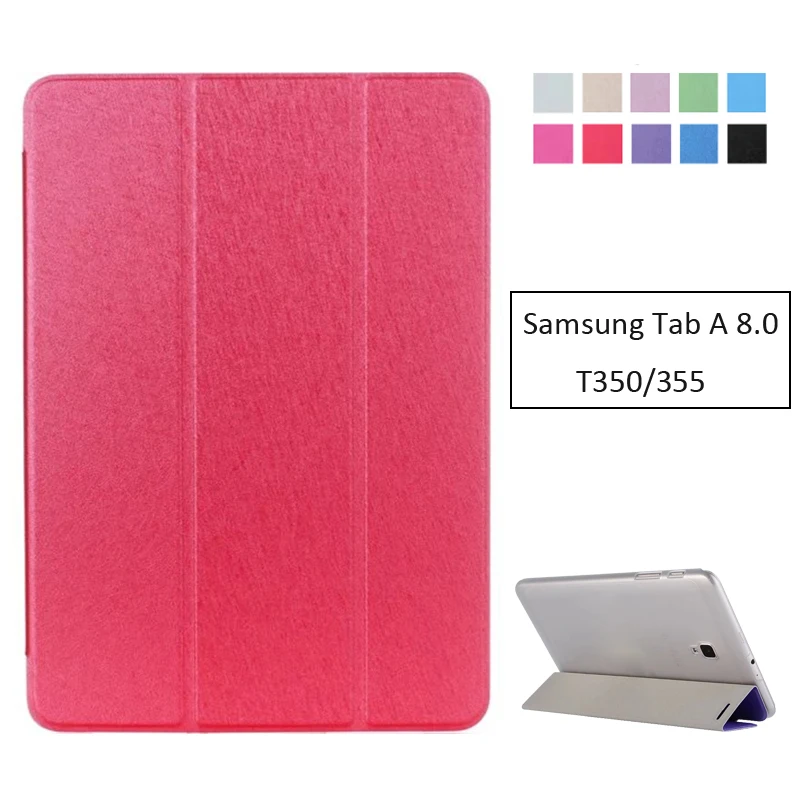 Prabangus Stovas Pu Odos Case Cover For Samsung Galaxy Tab 8.0 2016 T350 T355 SM-T355 tablet funda atvejais