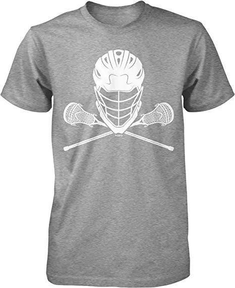 2019 Vėliau kaip T-Atsitiktinis Marškinėliai trumpomis Rankovėmis Vyrams Drabužius Vasarą Lacrosse Šalmai ir Lazdos vyriški T-shirt, NOFO Drabužių Co.