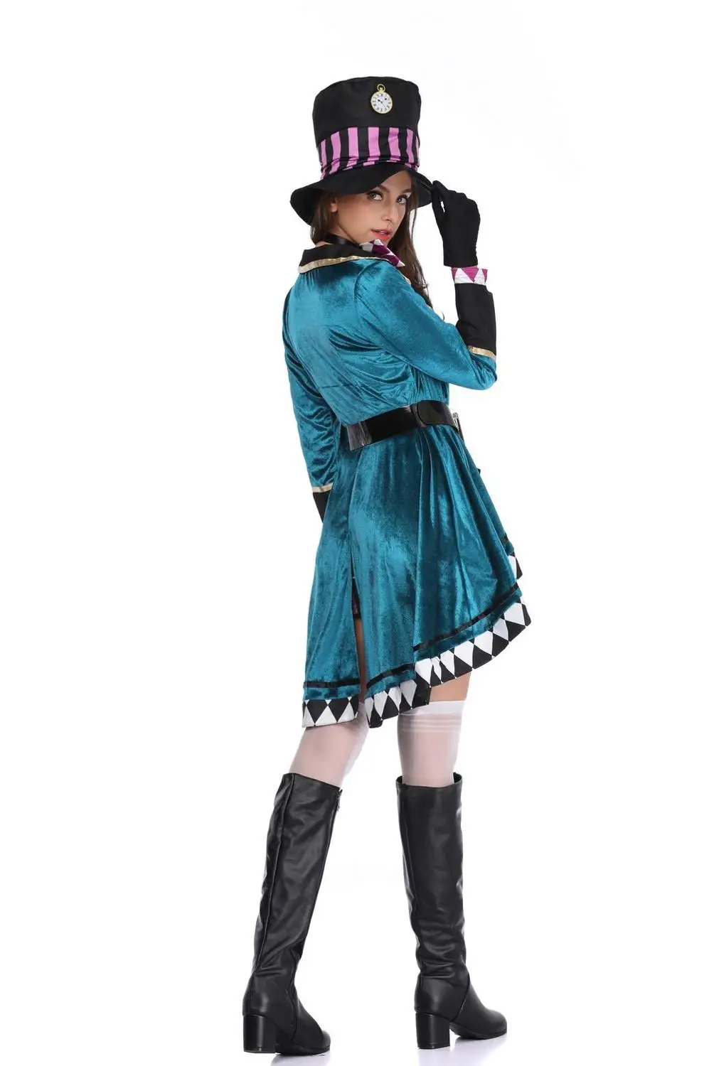 Moterų Cosplay Kostiumų mad hatter suaugusiųjų Apranga Fancy Dress plius dydis Helovinas šalis Karnavaliniai Kostiumai Ragana