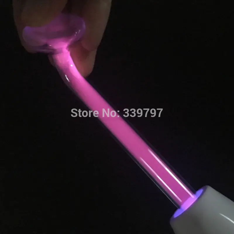 Violetinė Ray Grybų Lenkimo Šukos Šaukštas Elektrodas UV Lazdelė Stiklinis Vamzdelis HF Veido Prietaiso Pakeitimo Antgalis Aukšto Dažnio Elektrodas