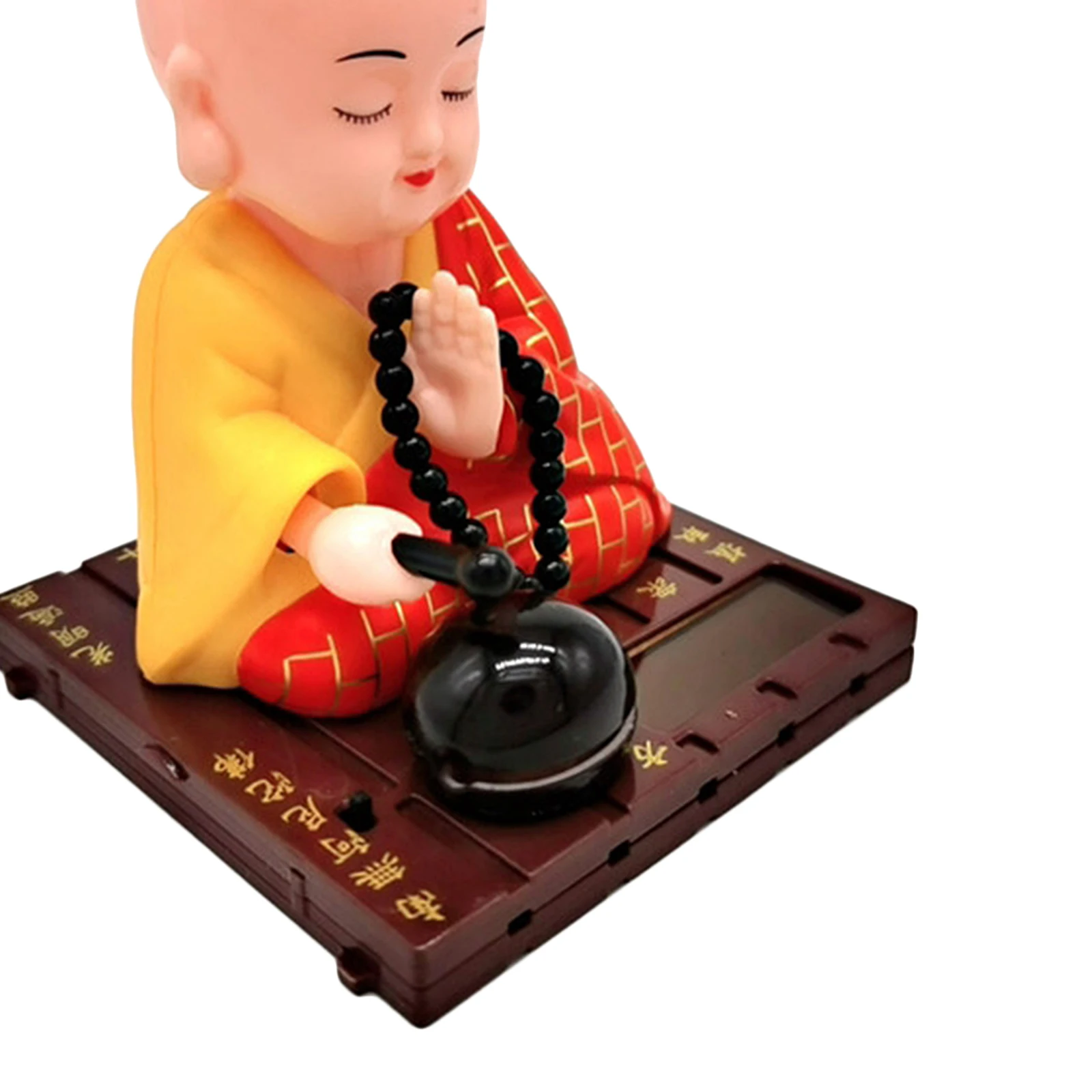 Saulės Energija Šokių Žaislas Budistų Vienuolis, Linksinčią Galvą Žaislas, Automobilių Apdailos Geltona