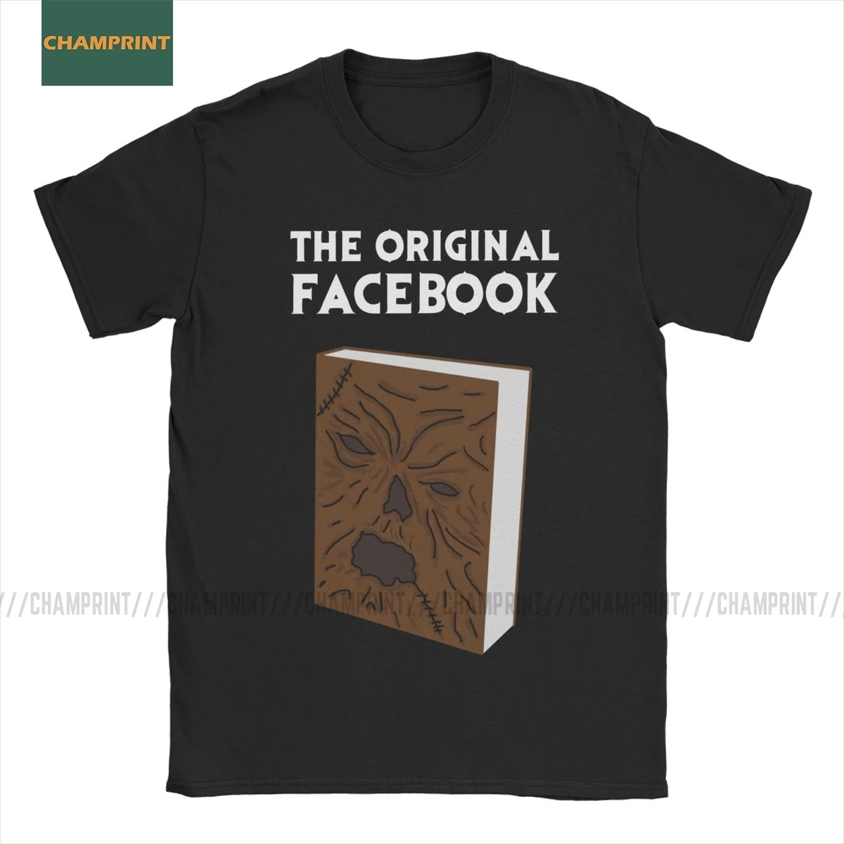 Vyrai T-Shirt Originalus Facebook Evil Dead Nuostabi Medvilnės Tees Trumpas Rankovės Siaubo Necronomicon Kino Groovy Marškinėliai 4XL 5XL