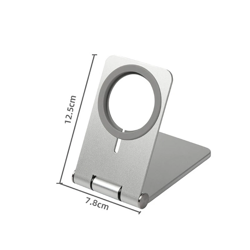 Lankstymo Reguliuojamas Kampas Mount Aliuminio Lydinio Stalinio Stovo Laikiklį Lopšys iPhone 12 USB C Magnetinio Belaidis Kroviklis