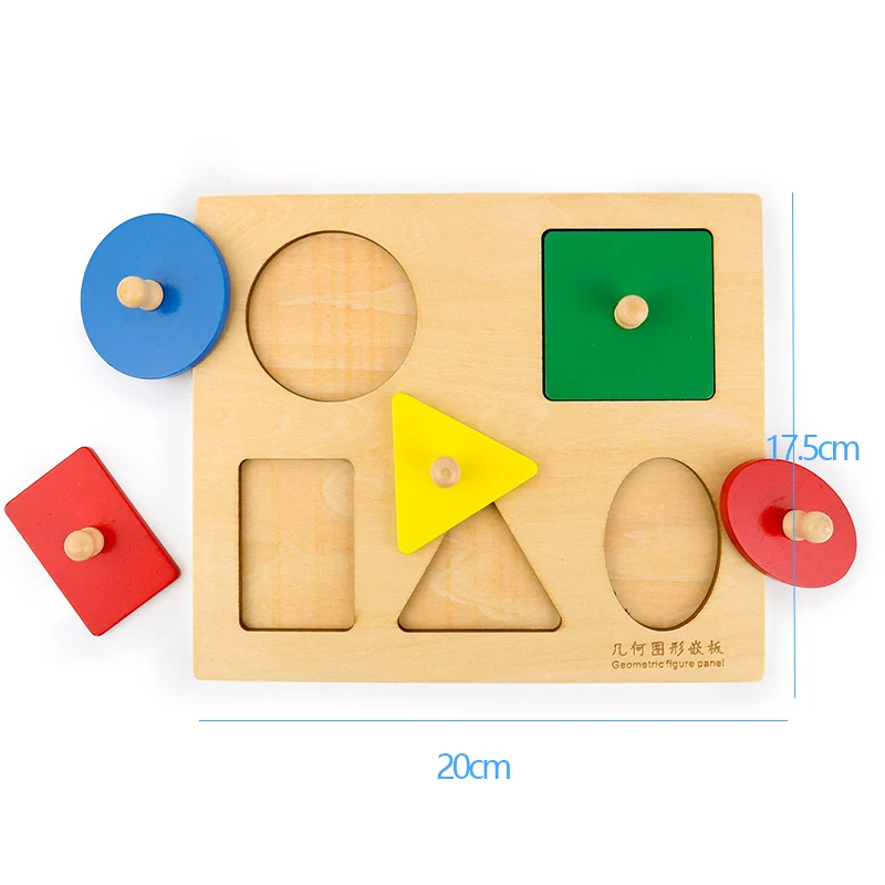 Mediniai Geometrinės Formos Dėlionė, Stalo Žaidimas Vaikams Švietimo Dėlionės Stacker Bamblys Mediniai Žaislai Vaikams Montessori Vaikų Žaislai