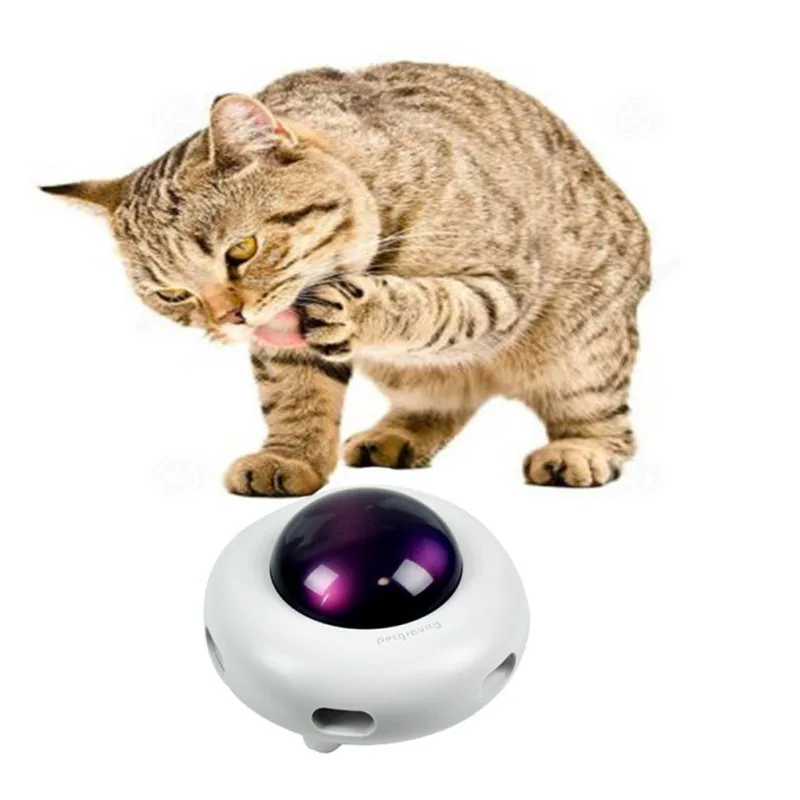 Pet Žaislas USB Įkrovimo Protingas UFO Ratas Šuniuką, Katę, Šunį, Elektros Vejasi Interaktyvus Žaislas Plunksnų Automatinis Sūpynės Žaislai Naujas·