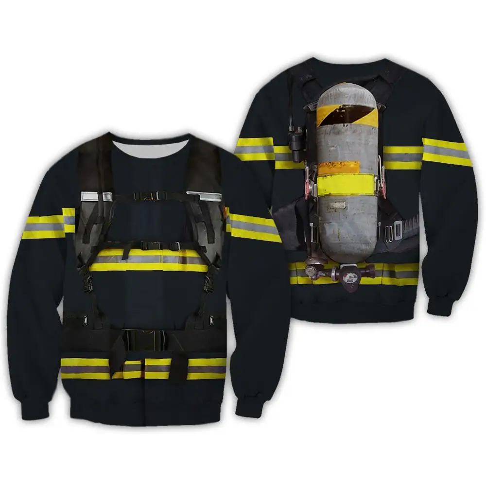 Mados hoodies vyrų Ugniagesiai Black 3D Visi Per Atspausdintas palaidinės Unisex Harajuku cosplay streetwear camiseta masculina