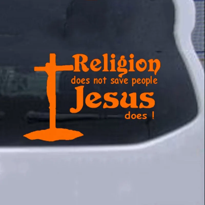 Religija Nėra Išsaugoti Žmonių Automobilių Lipdukas Jėzus Ar Vinilo Lipdukai Automobilio Sunkvežimių Langą Nešiojamas Lipdukas, Decal