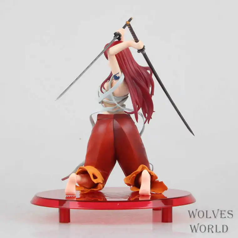 Fairy Tail 2 Leidimas Anime Erza Scarlet Lėlės PVC Veiksmų Skaičius, Seksuali Mergina, Statulėlės, Kolekcines, Modelį, Dekoro, Žaislų, Dovanų 18cm