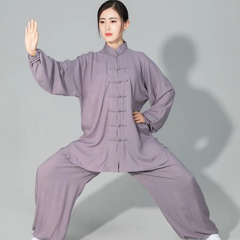 USHINE kokybės Taichi vienodas medvilnės naudotis diržas 6 spalvų Wushu Kungfu drabužiai vaikams suaugusiųjų kovos menų Wing Chun kostiumas