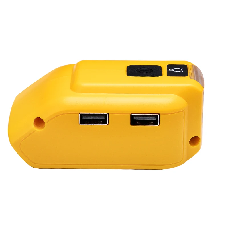 Dual USB DCB090 Konverteris Įkroviklis DEWALT 14.4 V 18V 20V Li-ion Akumuliatorius, LED šviesos Įrankis USB Įkrovimo Adapteris Maitinimo šaltinis