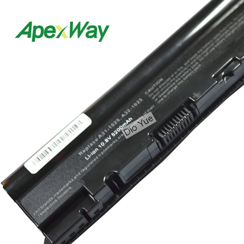 Apexway nešiojamas baterija Asus 07G016HF1875 A31-1025 A31-1025b A31-1025c A32-1025 A32-1025b A32-1025c