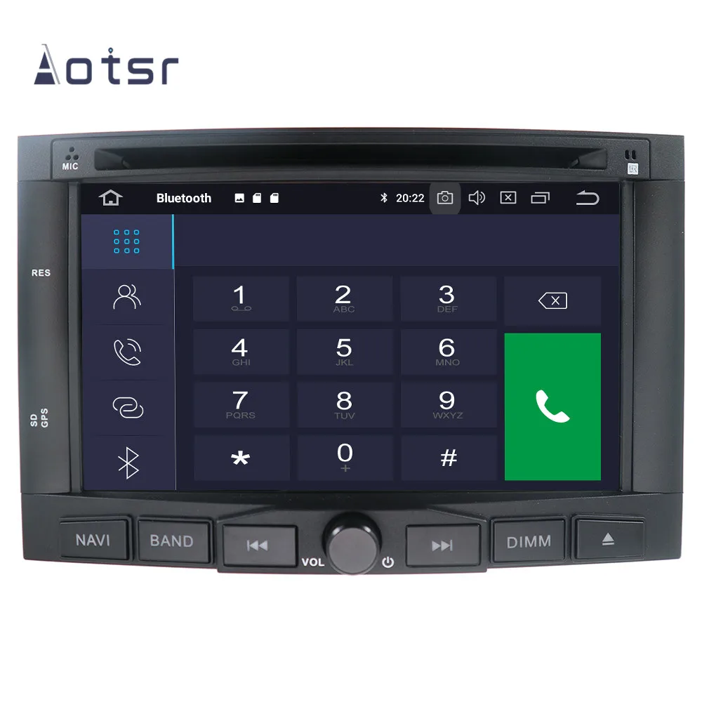 DSP Android 10.0 Automobilių GPS Navigacijos, DVD Grotuvo Peugeot 3008/5008 2009+ Auto Stereo Radijo daugialypės terpės Grotuvas, Diktofonas HeadUnit