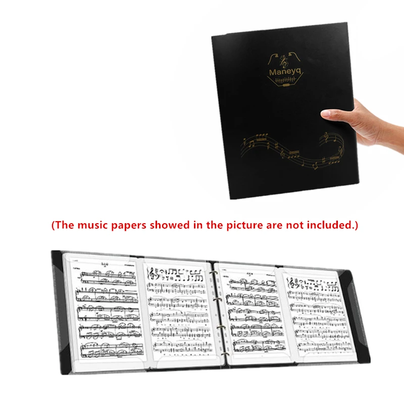 4 Puslapiai Lankstymo Muzikos Rezultatą Ritė Katalogą Praktiką, Fortepijono Popieriaus A4 Formato Lapo, Failų Saugojimo Knyga