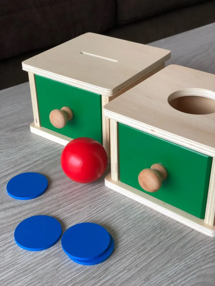 Montessori Vaikai Žaislas Kūdikiui Mediniai Monetų Dėžutė Kamuolys Lauke Mokymosi Švietimo Ikimokyklinio Mokymo Kūdikių Ankstyvojo Mokymosi Žaislas Mokymo Žaislai