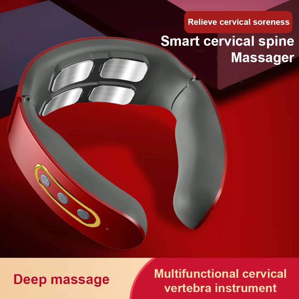 Elektros Impulsų Kaklo Massager tolimųjų infraraudonųjų spindulių šilumos skausmo priemonė, sveikatos priežiūra sveikatos priežiūros smart gimdos Kaklelio massager už Kaklo