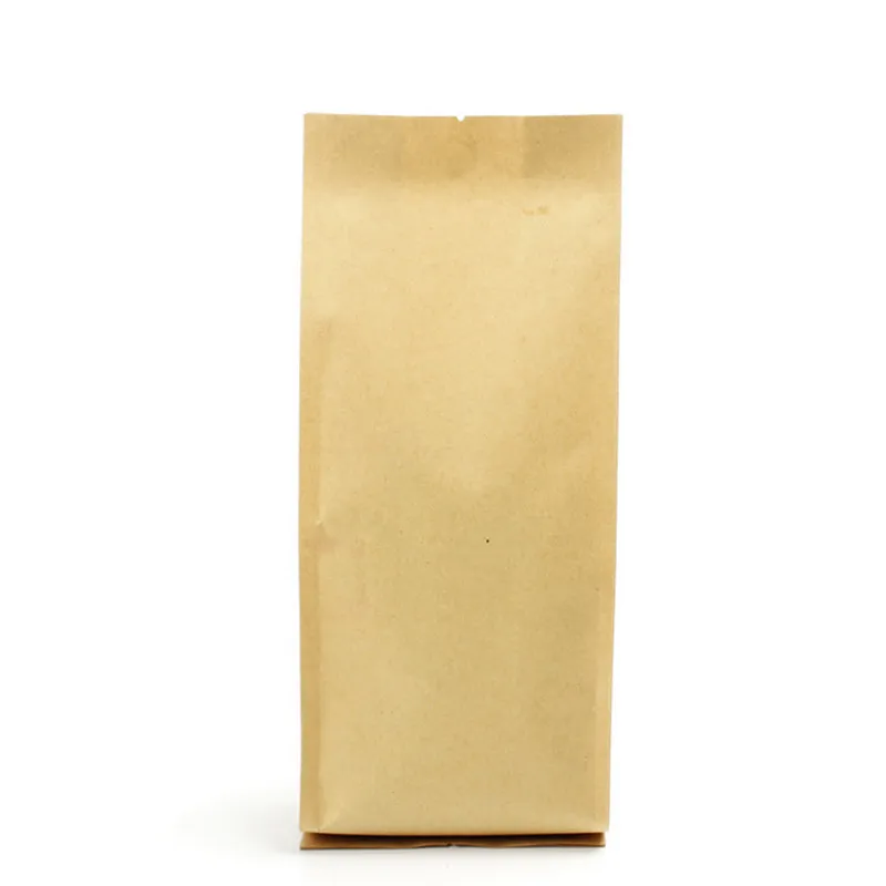 50pcs Kraft Popieriaus Pusėje Gusset Langą Krepšys Kavos Užkandis Slapukas Arbatos Pakavimo Popierius Saugojimo Krepšys Atidarykite Viršų Greito Maisto Maišą