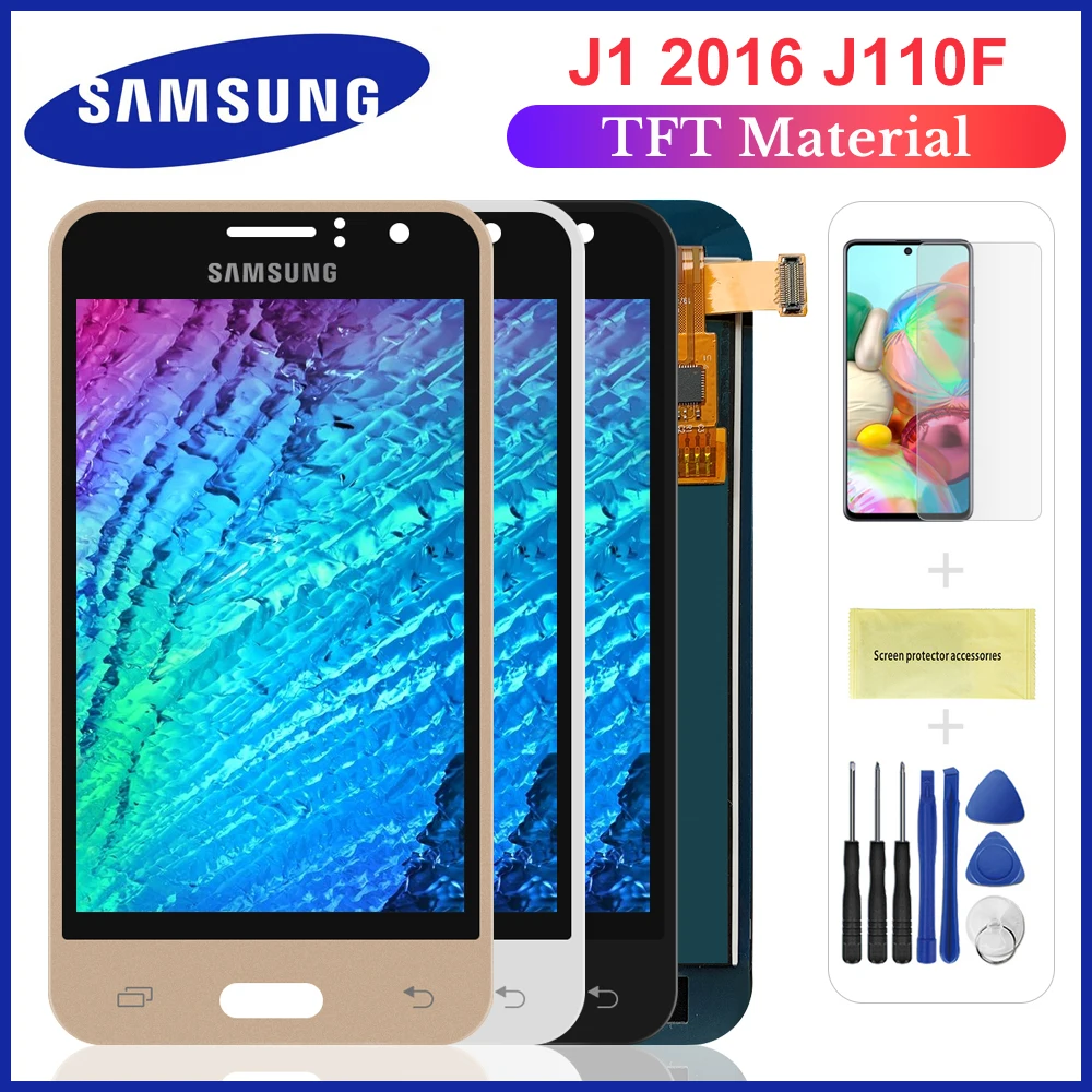 Sinmaytai Testas Samsung Galaxy J120 2016 J120F Ekranas LCD Jutiklinis Ekranas skaitmeninis keitiklis Surinkimo Samsung J120H J120M Lcd