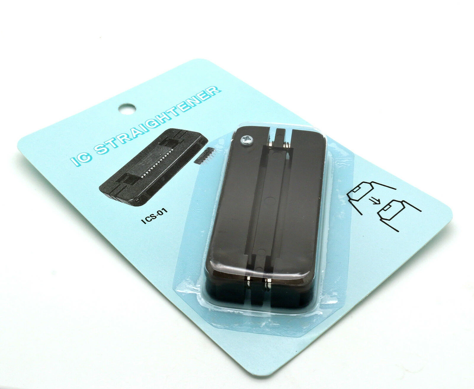 CINKAVIMAS IC Pin tiesinimo priemonė tiek Siauras ir Platus SSD Pin Tiesinimo Plotis= 7.62 mm arba 15.24 mm Dvejopo Dydžio taikymo