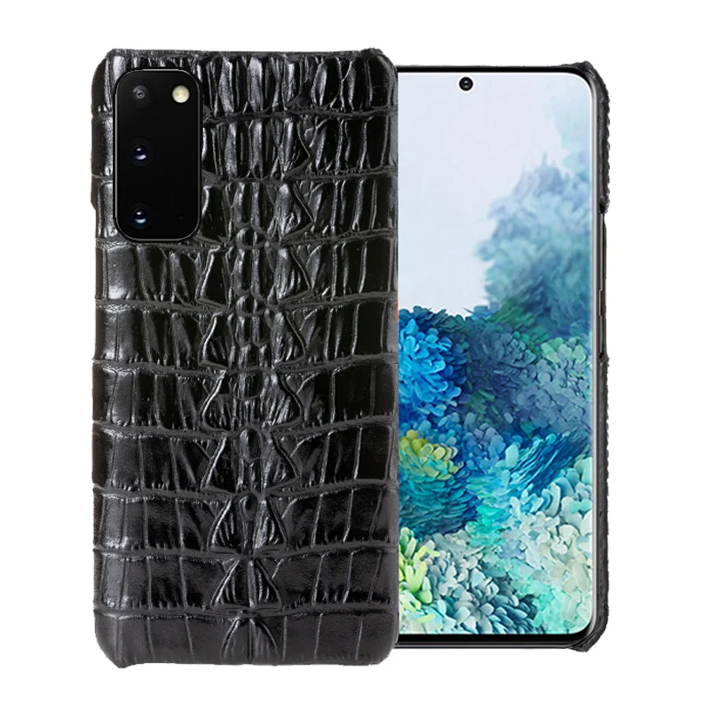 Originali Odinis Telefono dėklas Samsung Galaxy S20 S10 S10e Pastaba 10 20 Ultra Atveju karvės odos Krokodilas Uodegą S8 S9 plus Dangtis