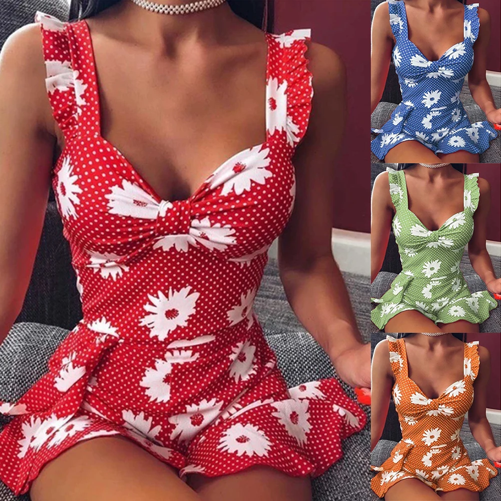 Seksualus Gėlių Spausdinti Susiėmę Hem Suknelė Moterų 2020 M. Vasarą Backless Rankovių Mini Dirželiai Suknelė Seksualus Slim Bodycon Šalis Mini Suknelė