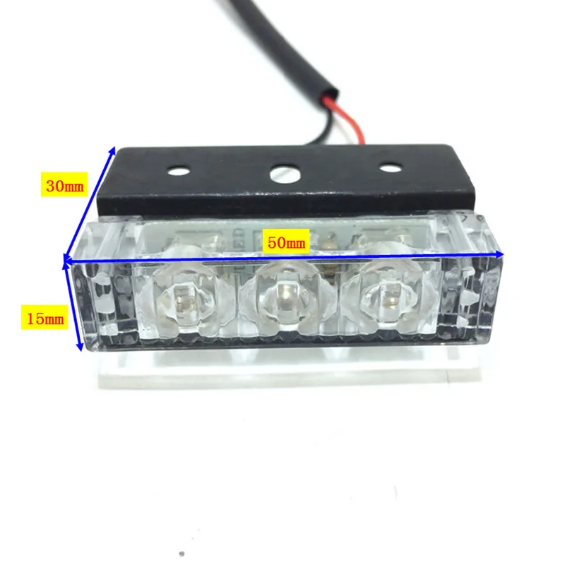 CBS ABTO 12V Automobilio Grotelių Strobe Šviesos Galva, LED Mini Flash lempa Dieniniai žibintai Avarinio Įspėjimo Mirksintis Signalas šviesa