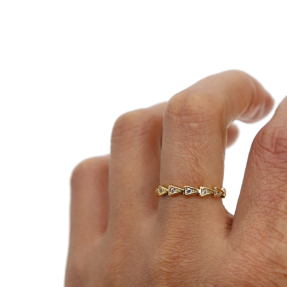 Prabanga iš Eilės, Valymo bling Kubinis Cirkonis geometrinis paprasta Amžinybės Žiedai Mados aukso Spalvos Vestuvių Juostoje žiedas