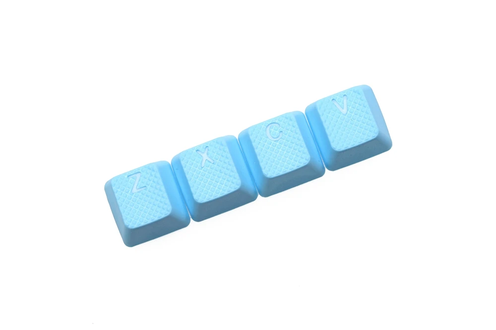 Taihao Gumos Žaidimų Keycap Nustatyti Guma Doubleshot Cherry MX OEM Profilis 4 klavišą zxcv magenta šviesiai mėlynos Neoninės Geltonos spalvos Neoninė Žalia