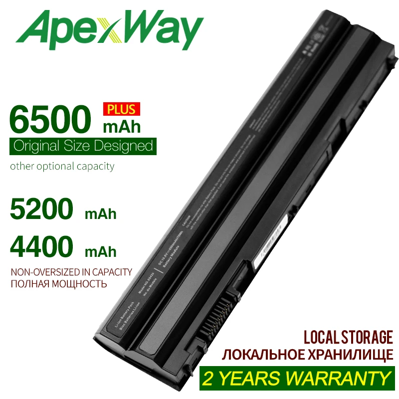 ApexWay 6500mAh Naujas nešiojamas baterija Dell Inspiron 15R (7520) Latitude E5420 E5420 ATG E5420m E5430 E5520 E5520m E553
