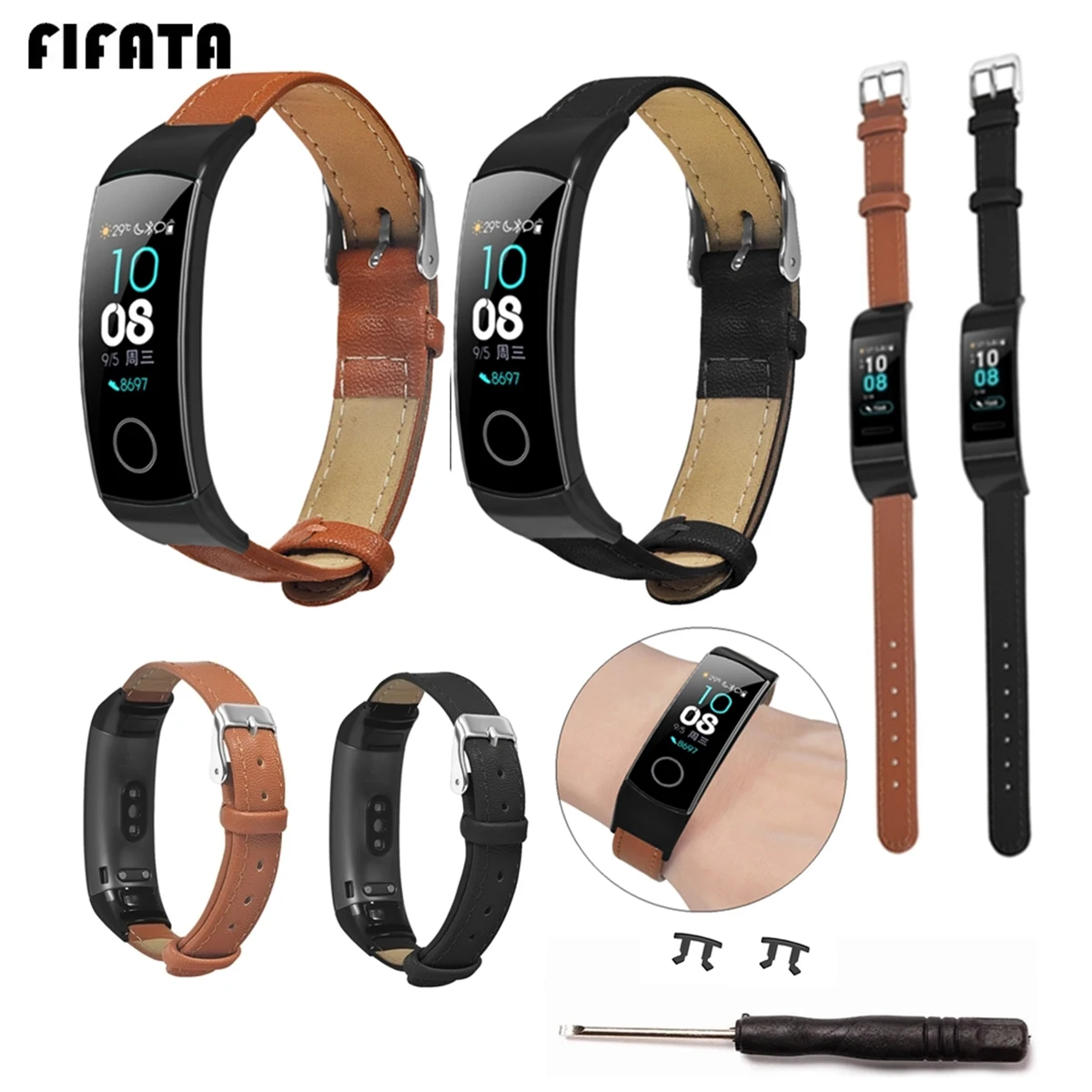 FIFATA Odinis Laikrodžio Dirželis Garbės Juosta 5 Smart Žiūrėti HonorBand 4 Sporto Laikrodžių Apyrankės Pakeisti Priedus Už Garbę