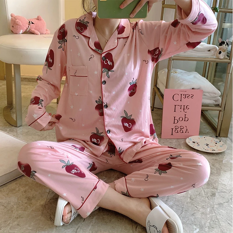 Naujas Parduoti Rudenį, Žiemą Moterų Pižama Rinkiniai Spausdinti Mados Prabangių Moteriškos Pižamos Komplektas iš Dviejų dalių, Marškinėliai, Ilgos Kelnės Sleepwear Rinkinys