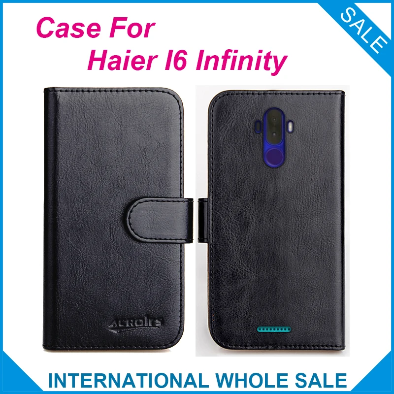 Haier I6 Infinity Atveju 6 Spalvų Apversti Laiko Tarpsnių Odos Piniginės Atvejais Haier I6 Infinity Padengti Lizdus Telefono Maišelį Kredito Kortelės