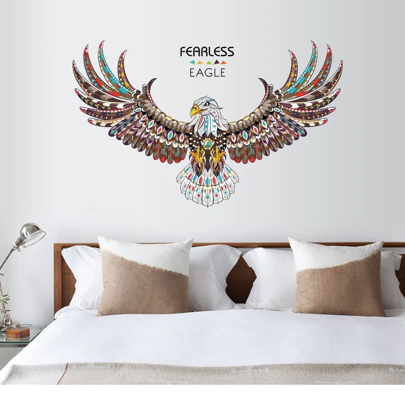 [Zooyoo] Bebaimis erelis gyvūnų sienų lipdukai kambarį miegamojo sienos meno lipdukai 