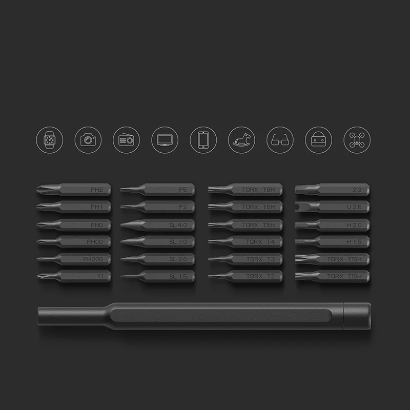 2020 Naujas Xiaomi Mijia Wiha Kasdienio Naudojimo Atsuktuvų Rinkinys 24 1 Tikslumo Magnetinių Bitų Box 