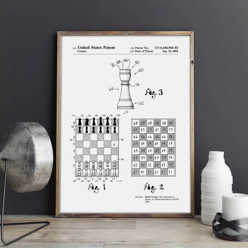 Greitis Šachmatų patentų, žaidimų sienos menas,Greitai Šachmatų plakatai,kambario puošimas,vintažinės spausdinimo,blueprint, dovanų idėjos,žaidimas sienų Papuošimai