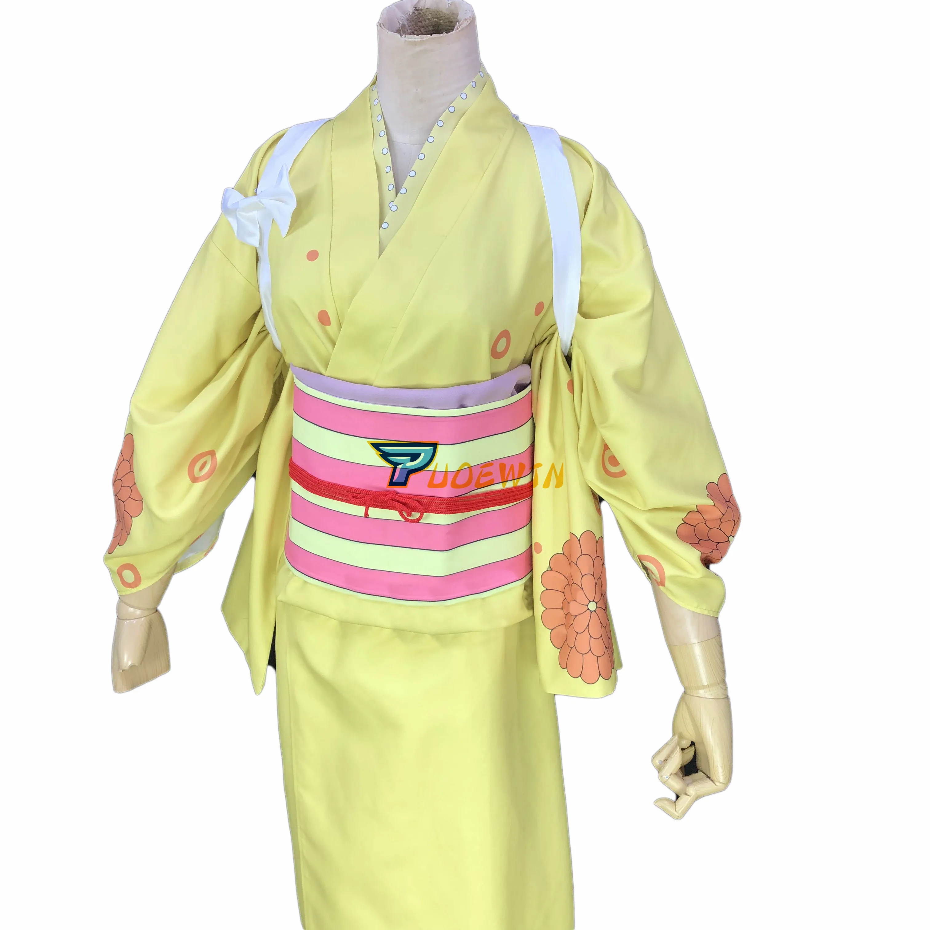 Vienas Gabalas Wano Šalyje, O-Kiku Kimono Yukata Cosplay Kostiumas