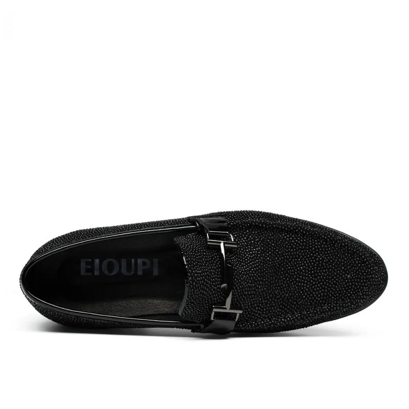EIOUPI naujo dizaino originali nekilnojamojo visiškai grūdų odos mens mados verslo atsitiktinis batų kvėpuojantis vyrų valtis batai e22505