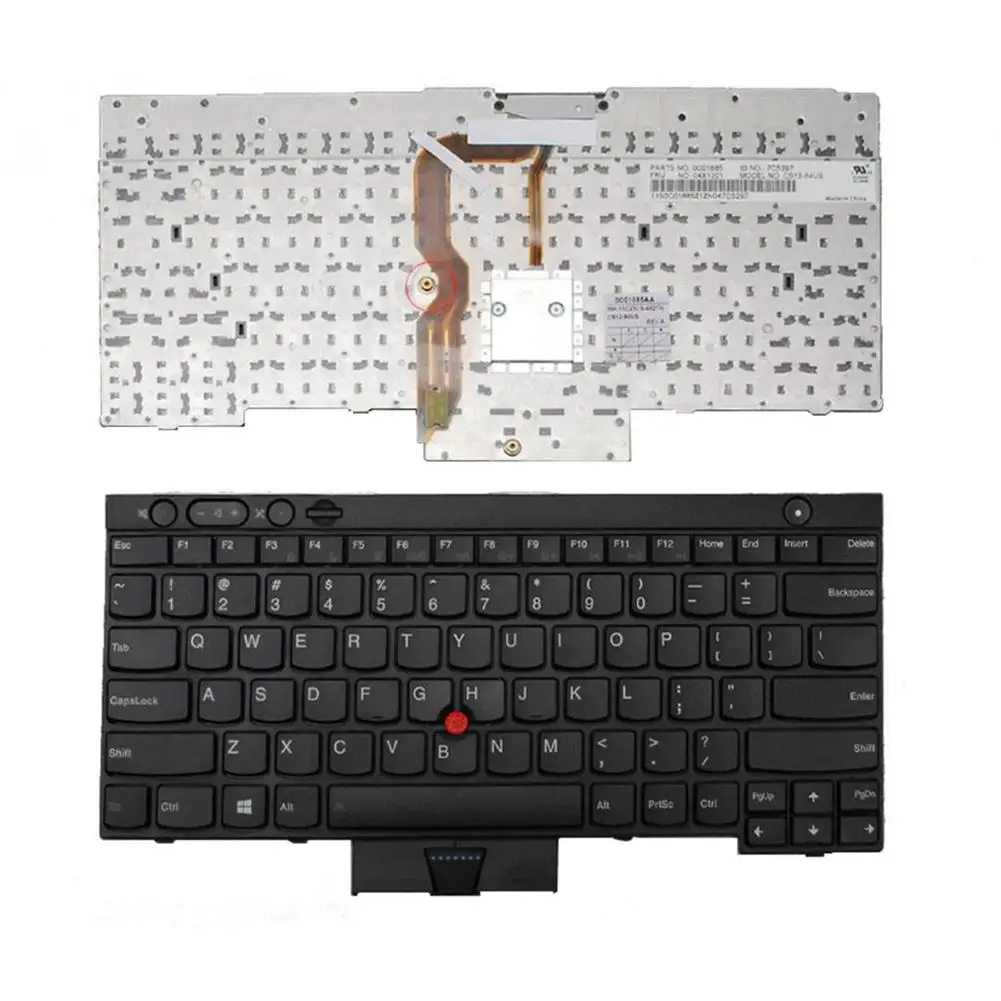 Pakeisti Klaviatūras JAV Standartinio Juoda anglų Klaviatūra Lenovo Thinkpad T530 T430 T430s X230 W530 клавиатура для ноутбука