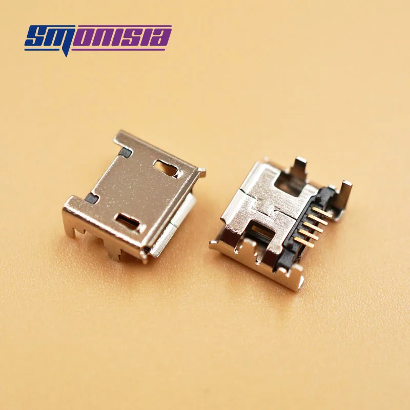 Smonisia Micro USB Įkrovimo Lizdas LENOVO MIIX 10 Tablečių Pakeitimas 4 kojas PAMERKITE 5-pin SMD Acer Iconia A500 B1Tab