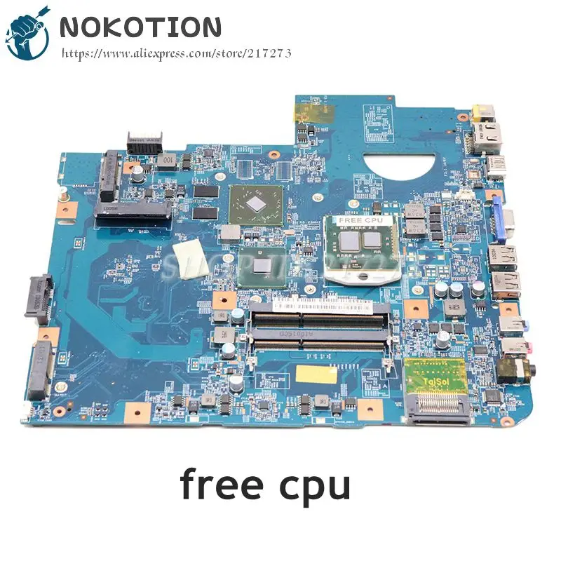 NOKOTION Acer aspire 5740G 5740 5740Z Nešiojamas plokštė MBPMG01001 MB.PMG01.001 48.4GD01.01M HM55 DDR3 512MB GPU, cpu nemokamai