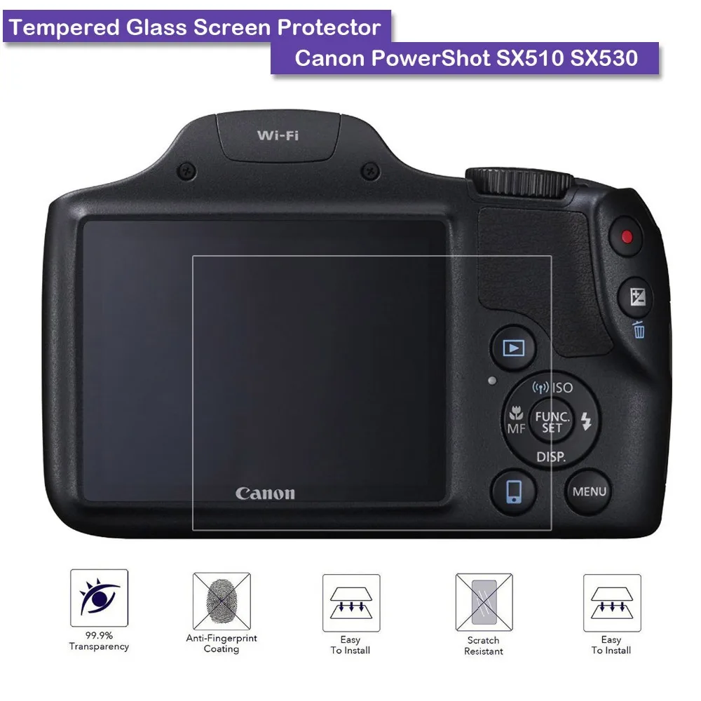 9H Grūdintas Stiklas LCD Screen Protector For Canon PowerShot SX510 SX530 Fotoaparato Priedai